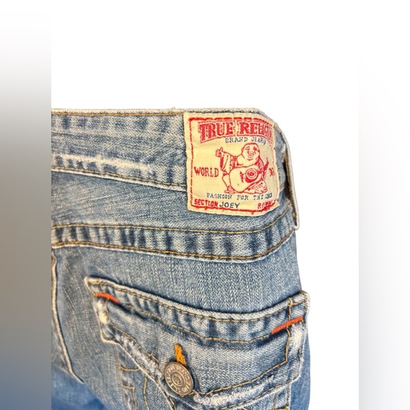 True Religion man Straight Cut Off Short Denim Casual  Summer sz 32 preloved - Picture 4 of 7